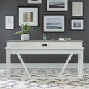 Liberty Furniture Palmetto Heights Console Bar Table in Shell White & Driftwood