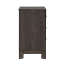 Modern Edge Nightstand w/ Charging Station in Caffe image