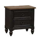 Americana Farmhouse 2 Drawer Nightstand in Black image