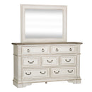 Abbey Park Panel Bed, Dresser & Mirror image