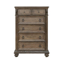 Carlisle Court 5 Drawer Chest in Chestnut with Dusty Wax image