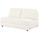 Emberson Upholstered Armless Loveseat Ivory