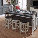 Allyson Park Console Stool in Wirebrushed White image