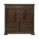 Arden Road 2 Door 10 Drawer Chest in Satin Cherry