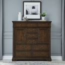 Arden Road 2 Door 10 Drawer Chest in Satin Cherry image