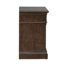 Arden Road Nightstand with Charging Station in Satin Cherry