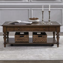 Arden Road Rectangular Cocktail Table in Satin Cherry image