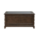 Arden Road Square Collector Cocktail Table in Satin Cherry