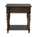 Arden Road Drawer End Table in Satin Cherry