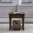 Arden Road Drawer End Table in Satin Cherry image