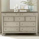 Ivy Hollow 9 Drawer Dresser in Weathered Linen image