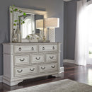 Abbey Park King California Sleigh Bed, Dresser & Mirror, Chest