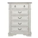 Abbey Park King California Sleigh Bed, Dresser & Mirror, Chest, Night Stand