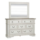 Abbey Park King Panel Bed, Dresser & Mirror