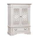 Abbey Park Mirrored Door Chest in Antique White image