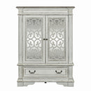 Abbey Park Mirrored Door Chest in Antique White