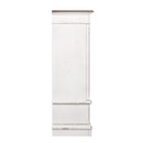 Abbey Park Mirrored Door Chest in Antique White