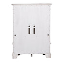 Abbey Park Mirrored Door Chest in Antique White