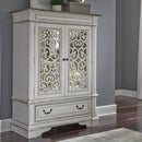 Abbey Park Mirrored Door Chest in Antique White image