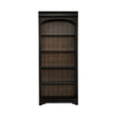 Liberty Furniture Meritage 2pc Bunching Bookcase in Aged Charcoal w/ Rub Thru/Caramel