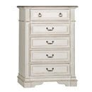 Abbey Park Panel Bed, Dresser & Mirror, Chest image