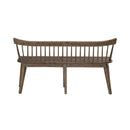 Midland Falls Spindle Back Bench in Rustic Brown image