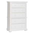 Summer House 5 Drawer Chest in Oyster White image