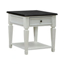 Allyson Park Drawer End Table in Wirebrushed White image