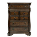 Arbor Place Queen Sleigh Bed, Dresser & Mirror, Chest