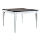 Allyson Park Pedestal Counter Height Leg Table in Wirebrushed White image