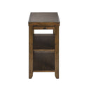 Mitchell Chairside Table in Brown