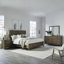 Shaker Lakes King Panel Bed, Dresser & Mirror, Night Stand image