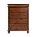 Rustic Traditions King Sleigh Bed, Dresser & Mirror, Chest