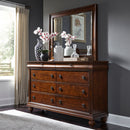 Rustic Traditions Queen Sleigh Bed, Dresser & Mirror, Chest