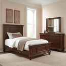Rustic Traditions Twin Panel Bed, Dresser & Mirror image