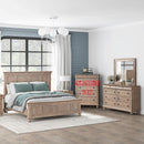 Rustic Traditions California Panel Bed, Dresser & Mirror image
