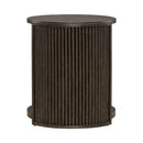 City View Round End Table in Coffee Bean image