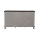 River Place Accent Server in Riverstone White & Tobacco image