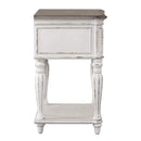 Magnolia Manor Leg Nightstand in Antique White image
