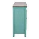 Kensington 4 Door Accent Cabinet in Turquoise image