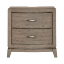 Avalon Nightstand with Charging Station in Burnished Beige image