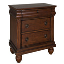 Rustic Traditions 3 Drawer Nightstand in Rustic Cherry image