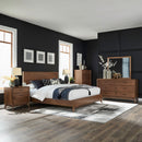 Century Modern Queen Platform Bed, Dresser & Mirror, Chest, Night Stand image