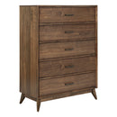 Century Modern 5 Drawer Chest