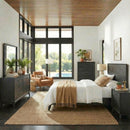Century Modern Queen Platform Bed, Dresser & Mirror, Chest, Night Stand image