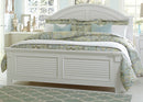 Liberty Furniture Summer House King Panel Bed in Oyster White