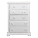 Summer House 5 Drawer Chest in White