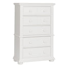 Summer House 5 Drawer Chest in Oyster White image