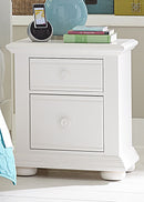 Liberty Furniture Summer House 2 Drawer Nightstand in Oyster White