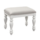 Summer House I Vanity Stool in Oyster White image